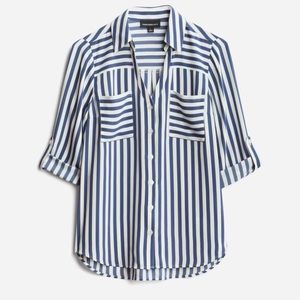 Fortune & Ivy Stripe Button Down Blouse
